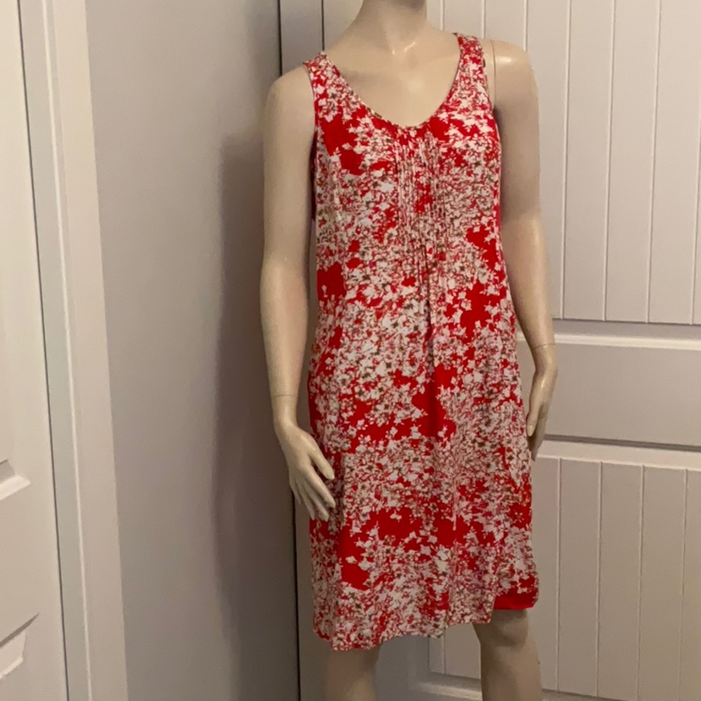 J Jill Women’s Red Shift Dress Size 10P